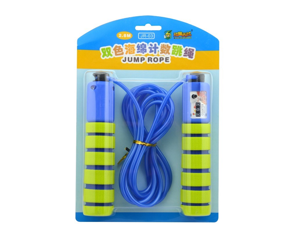 双色海绵计数跳绳 JR-03